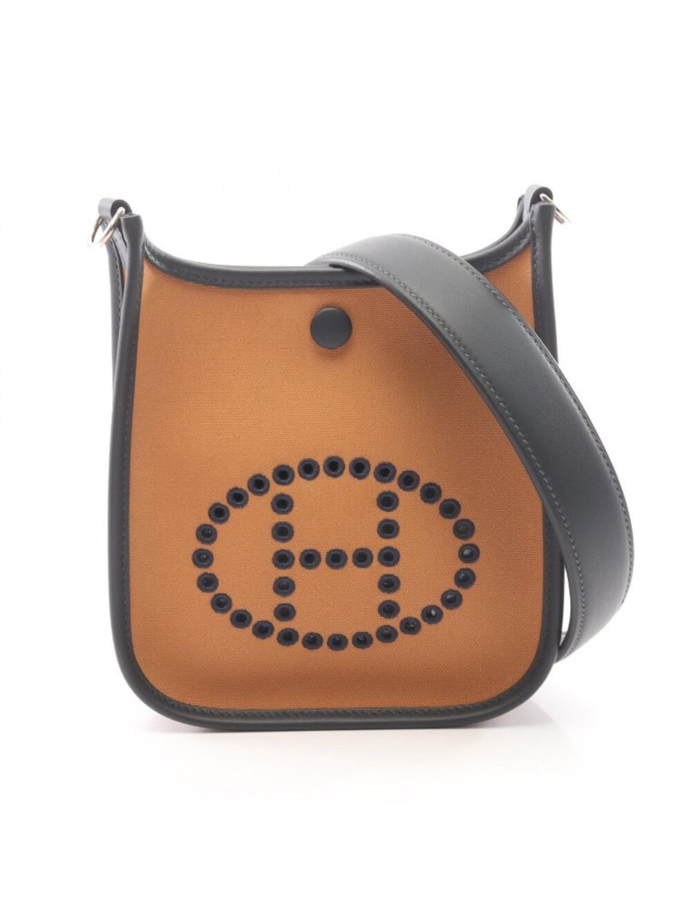 Hermes Shoulder Bag Neo Evelyne TPM Dune Cassis Cavern Canvas Leather